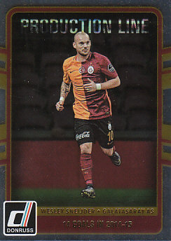 Wesley Sneijder Galatasaray AS 2016/17 Donruss Soccer Cards Production Line #32